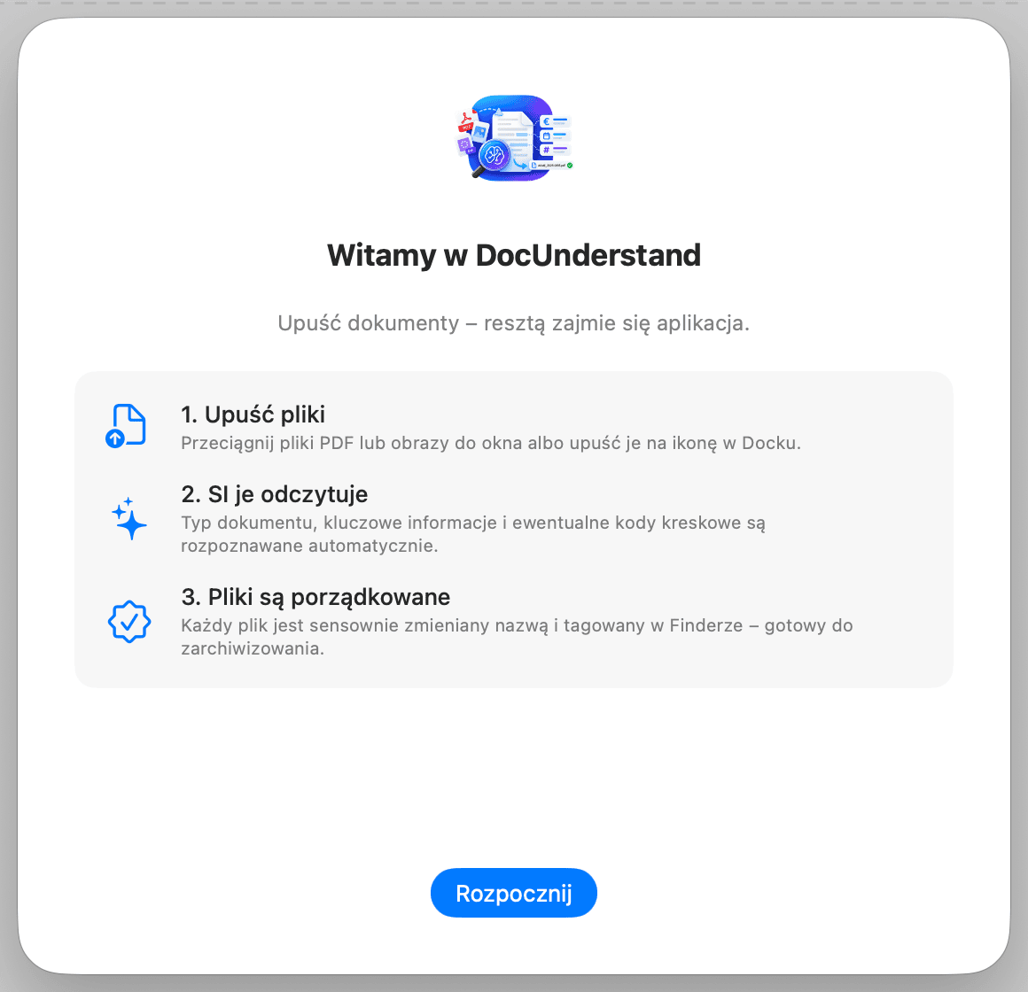 Pierwsza konfiguracja – Witamy